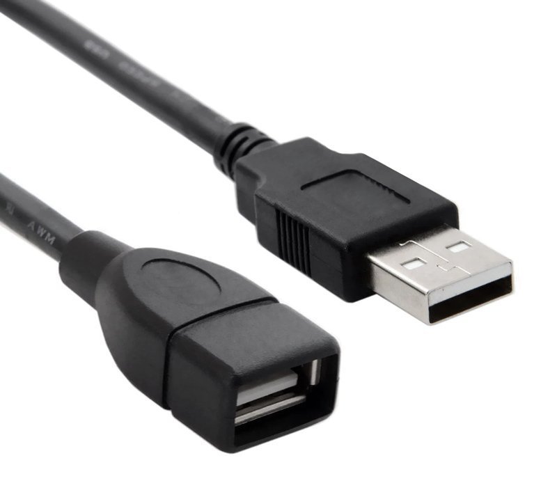 POWERTECH καλώδιο προέκτασης USB , 480Mbps, 1.5m, μαύρο 401