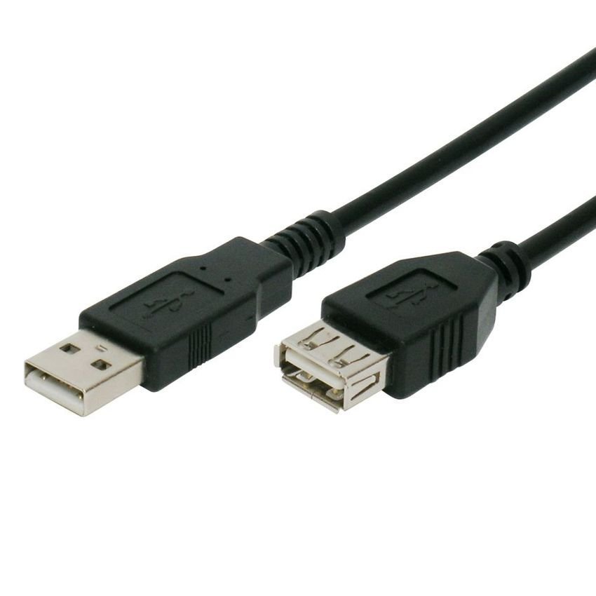 POWERTECH καλώδιο προέκτασης USB , 480Mbps, 5m, μαύρο 403