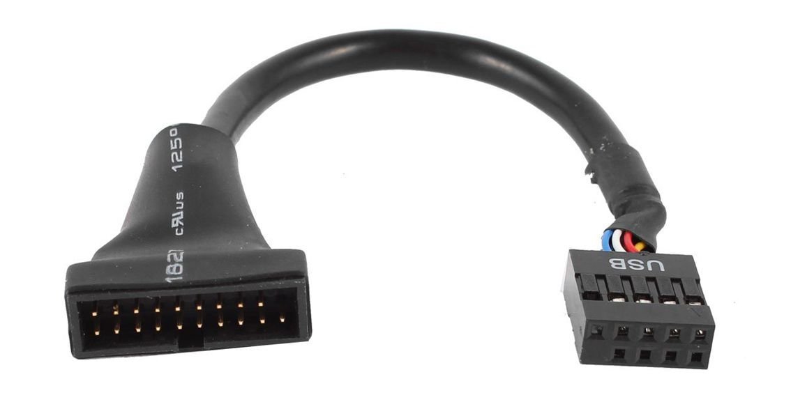POWERTECH καλώδιο USB 2.0 9pin σε USB 3.0 20pin , 0.20m 510