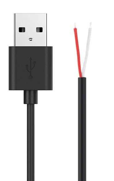 kalodio USB me eleythera akra, 1m, mayro 5490 1m