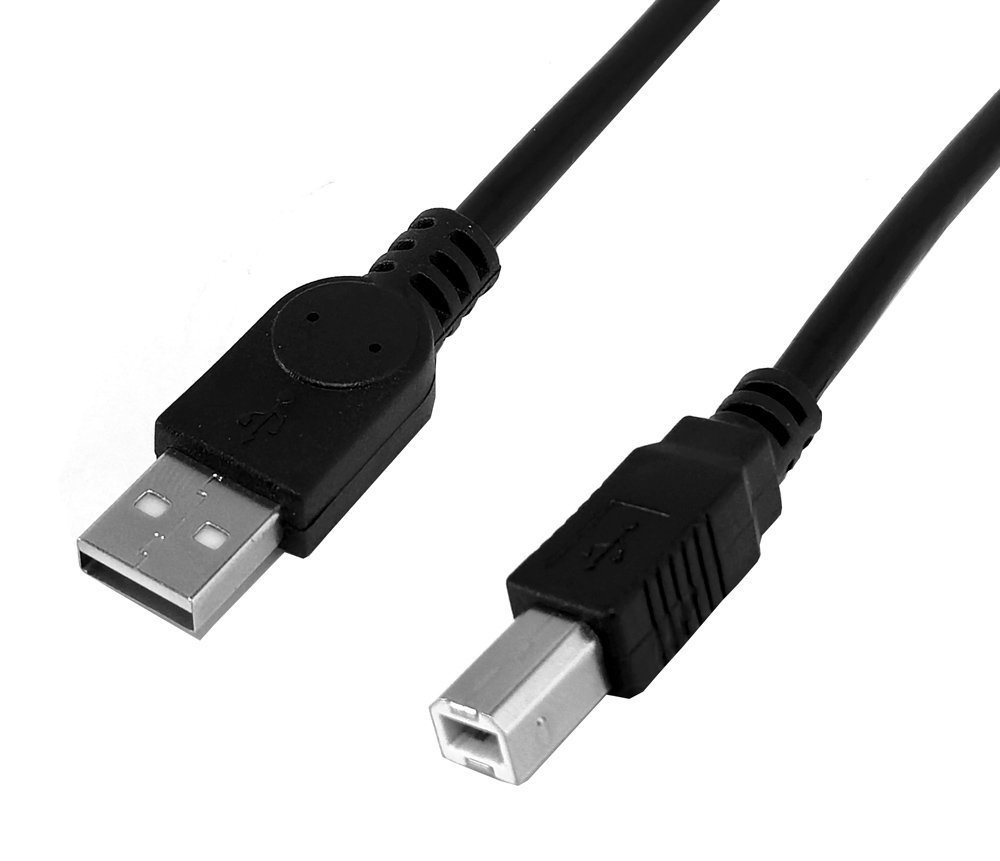 POWERTECH καλώδιο USB σε USB Type Β , 480Mbps, 1.5m, μαύρο, 10τμχ 7661