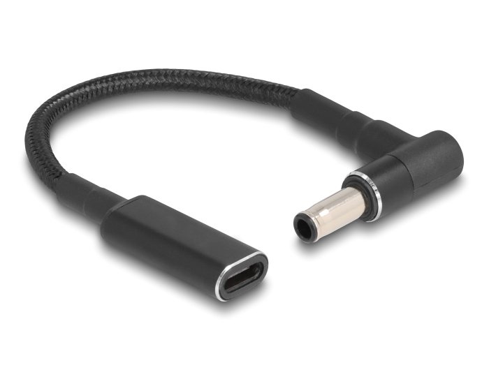 POWERTECH καλώδιο τροφοδοσίας , USB-C σε Samsung 5.5x3mm, μαύρο 4948