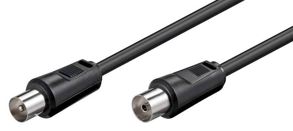 POWERTECH καλώδιο κεραίας RF αρσενικό - RF θηλυκό , μαύρο, 5m 460