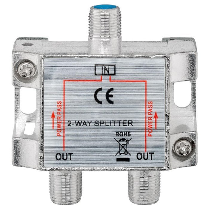 POWERTECH SAT-splitter , 2-way, 5-2400MHz, 100dB 2119