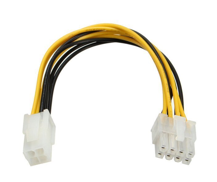 POWERTECH καλώδιο για MB 4pin θηλυκό σε 8pin αρσενικό , 20cm 446