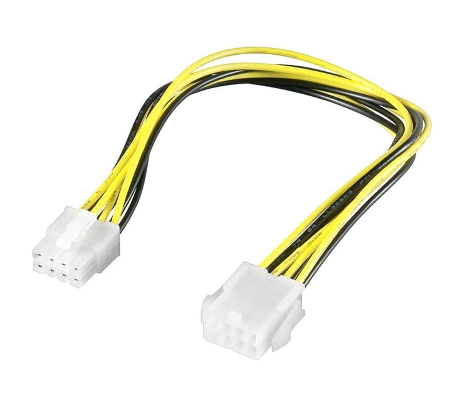 POWERTECH καλώδιο για MB 8pin αρσενικό σε 8pin θηλυκό , 20cm 447