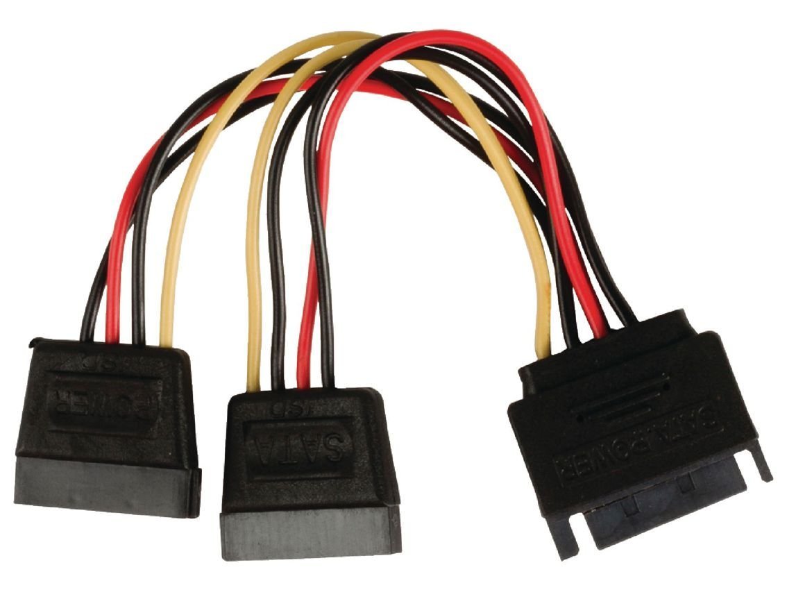 POWERTECH καλώδιο SATA 15pin male σε 2x 15pin female  573