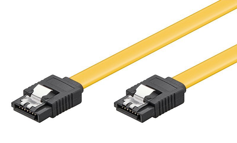 POWERTECH καλώδιο SATA III 7pin σε 7pin , Metal Clip, 0.2m 931