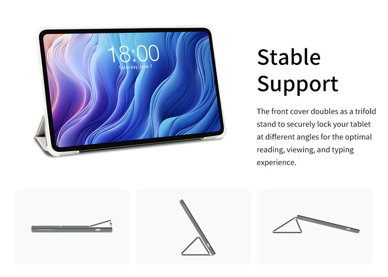 TECLAST θήκη προστασίας για tablet T60 Plus, γκρι 8778 - Image 2