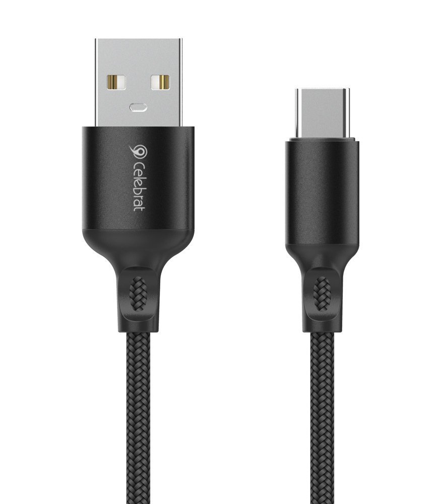 CELEBRAT καλώδιο USB-C σε USB , 3A, 1m, μαύρο 5457