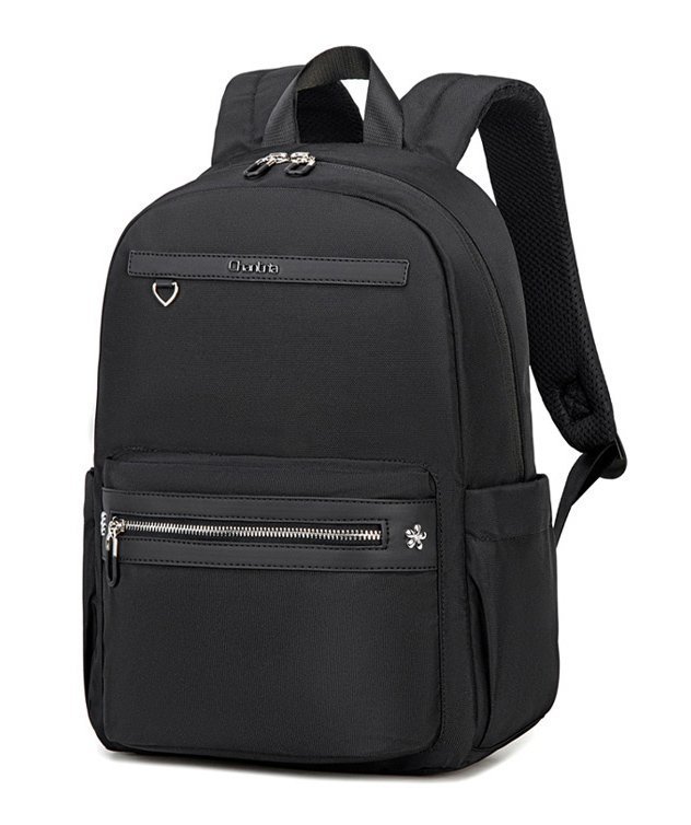 CHANTRIA γυναικεία τσάντα πλάτης  με θήκη laptop 14", 14.3L, μαύρη 7021