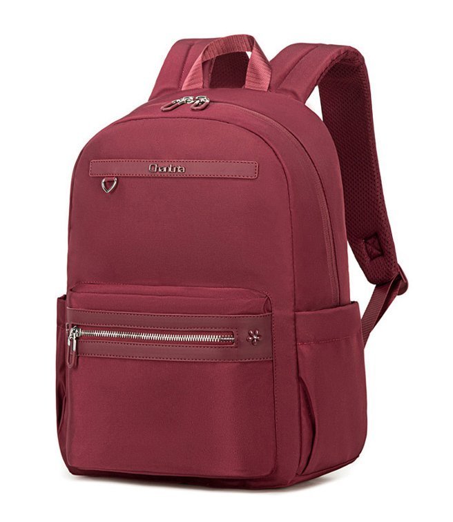 CHANTRIA γυναικεία τσάντα πλάτης  με θήκη laptop 14", 14.3L, κόκκινη 7024