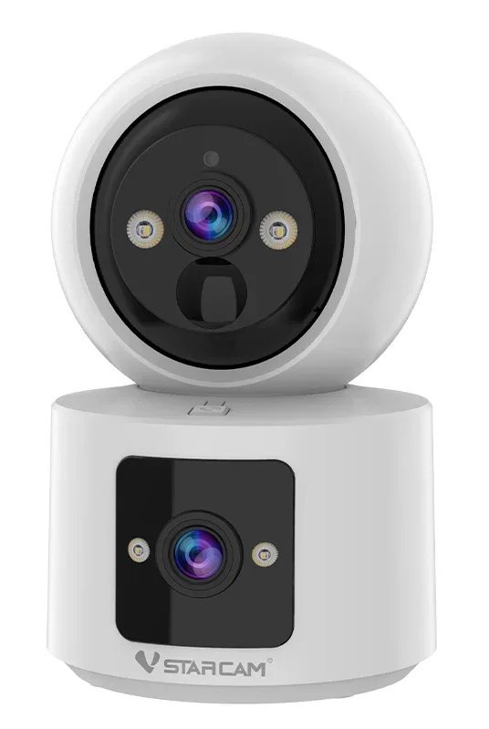 VSTARCAM smart κάμερα , 2MP, dual lens, WiFi, PTZ, SD, 5200mAh backup battery