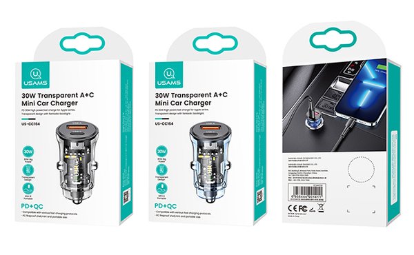 fortistis aytokinitoy US-, USB & USB-C, 30W, mayros 4926 2