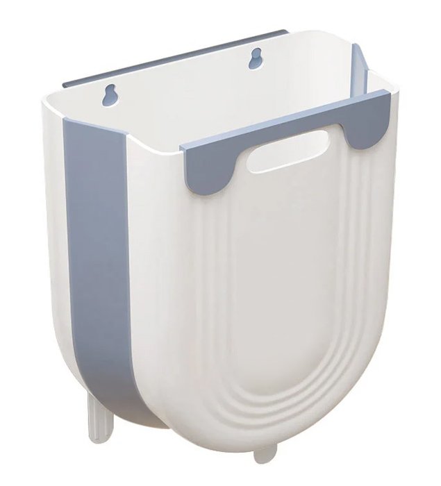 Πτυσσόμενος κάδος απορριμμάτων , 10L, 22.5x16.5x28.5cm, μπλε 5711