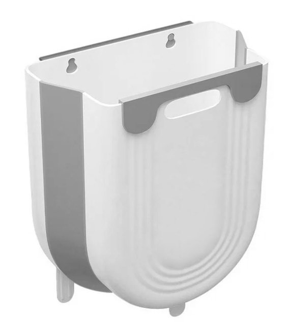 Πτυσσόμενος κάδος απορριμμάτων , 7L, 21.5x11x20cm, γκρι 5713