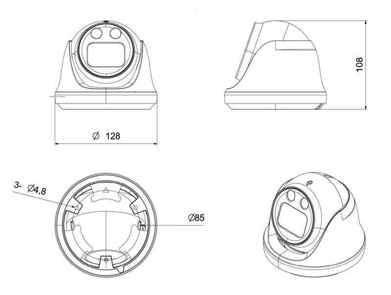 LONGSE IP κάμερα , 2.8mm, 4MP, αδιάβροχη IP67, PoE 3846 - Image 4
