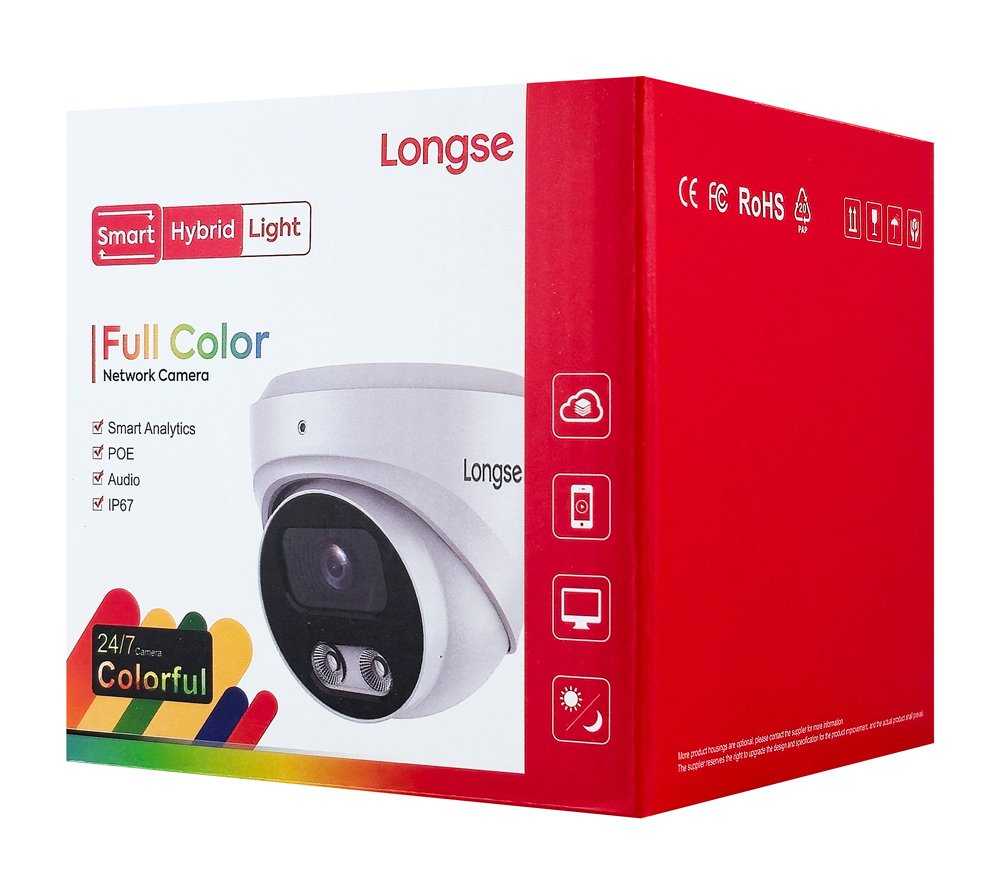 IP kamera me mikrofono, 2MP, 2.8mm, adiavrochi IP67, PoE 9265 2MP