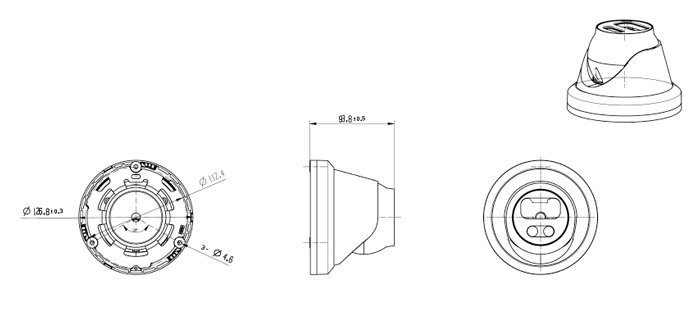 LONGSE IP κάμερα , 2.8mm, 8MP, 1/2.8" Sony, αδιάβροχη IP67, PoE 5144 - Image 4