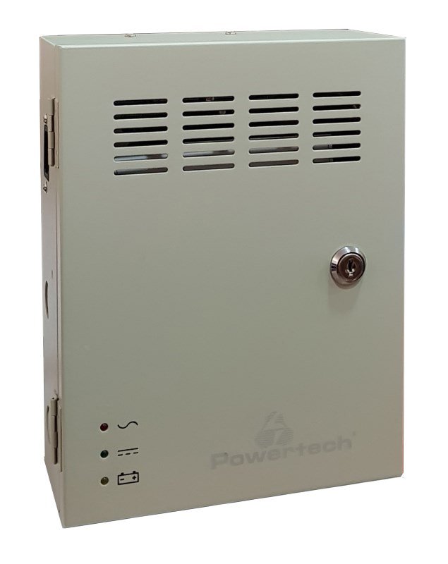 POWERTECH τροφοδοτικό  για CCTV, DC12V/5A, 4 κανάλια 4844