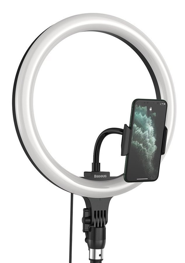 BASEUS φωτιστικό δαχτυλίδι LED , 12", χωρίς τρίποδα, μαύρο 2933
