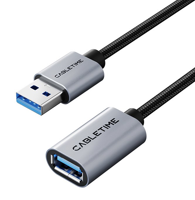 CABLETIME καλώδιο προέκτασης USB , 5Gbps, 3m, μαύρο 7422