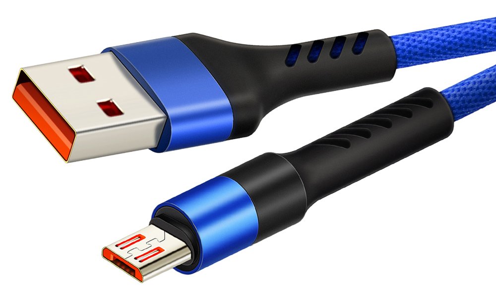 CABLETIME καλώδιο micro USB σε USB , 2.4A, 480Mbps, 1m, μπλε