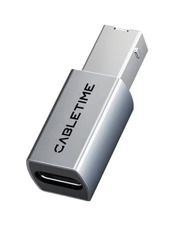 CABLETIME αντάπτορας USB-C σε USB Type B , 480Mbps, γκρι 9421
