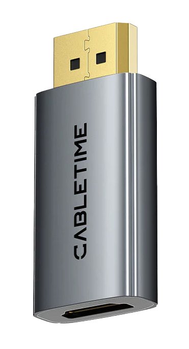 CABLETIME αντάπτορας DisplayPort σε HDMI , 4K/60Hz, γκρι 9419