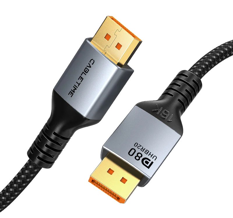kalodio DisplayPort 2.1, VESA Certified, 16K/60Hz, 80 Gbps, 2m, mayro 9418 16K