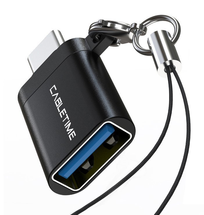 CABLETIME αντάπτορας USB-C σε USB CMAF, 5Gbps, 10.5W, μαύρος 6794