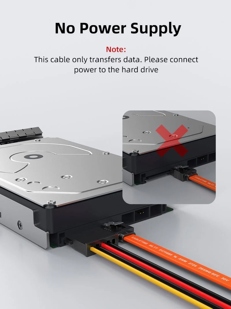 kalodio SATA III, 6Gbps, 0.50m, portokali 9422 0.50m