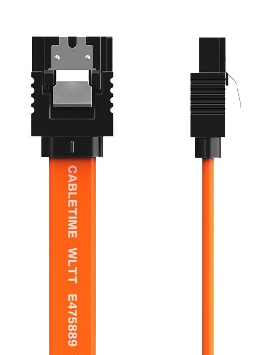 CABLETIME καλώδιο SATA III , 6Gbps, 0.50m, πορτοκαλί 9422