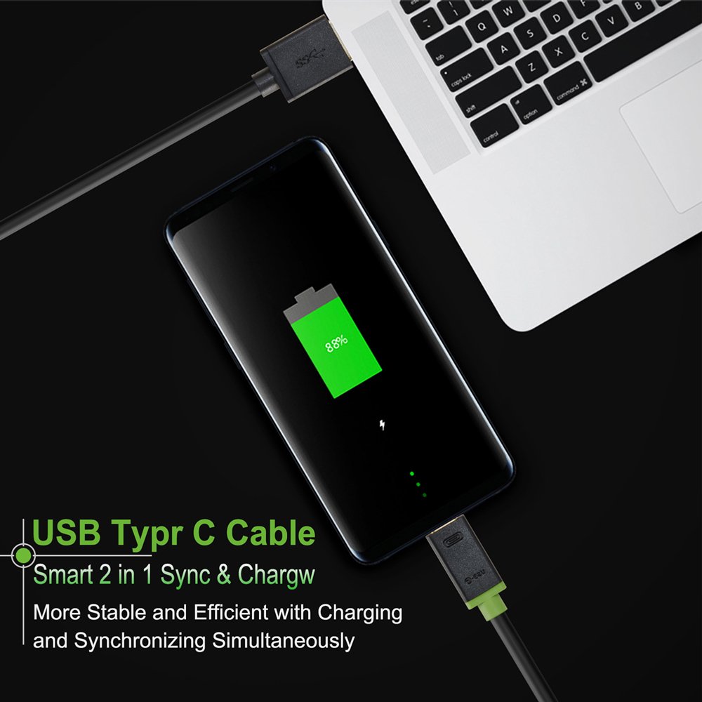 CABLETIME καλώδιο USB-C σε USB , 3A, 480Mbps, 2m, μαύρο - Image 2