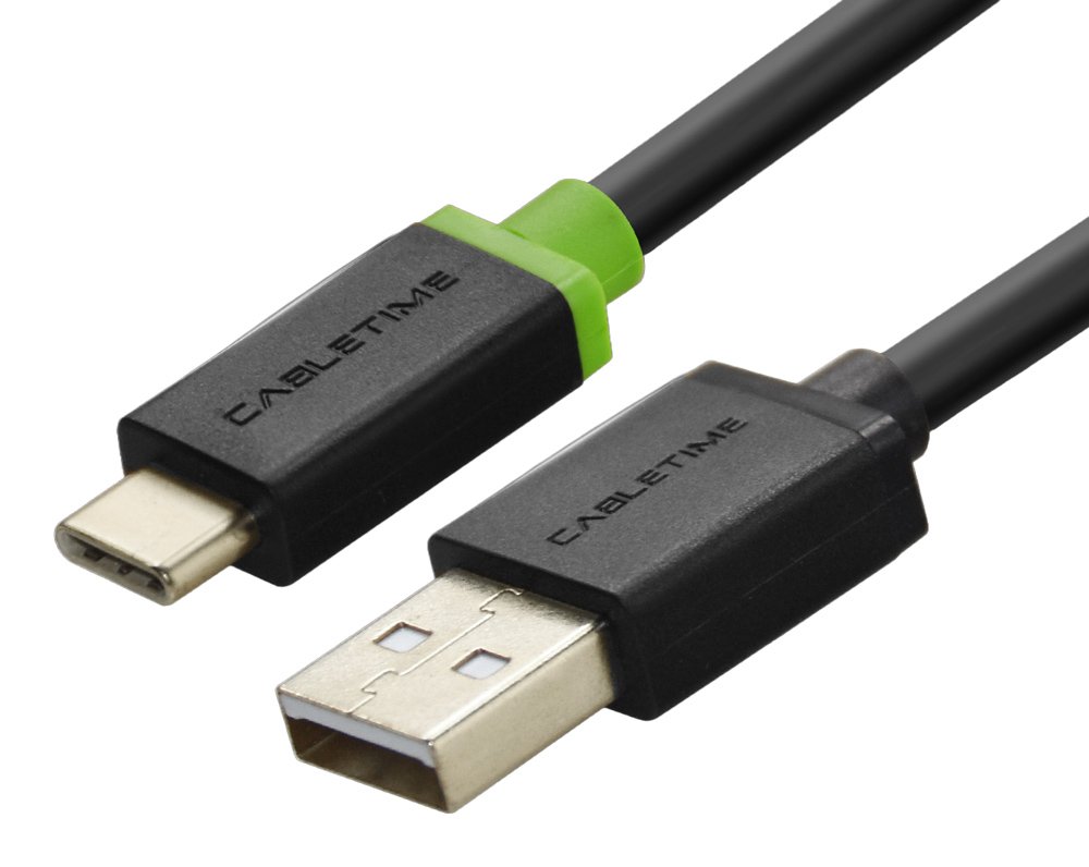 CABLETIME καλώδιο USB-C σε USB , 3A, 480Mbps, 2m, μαύρο