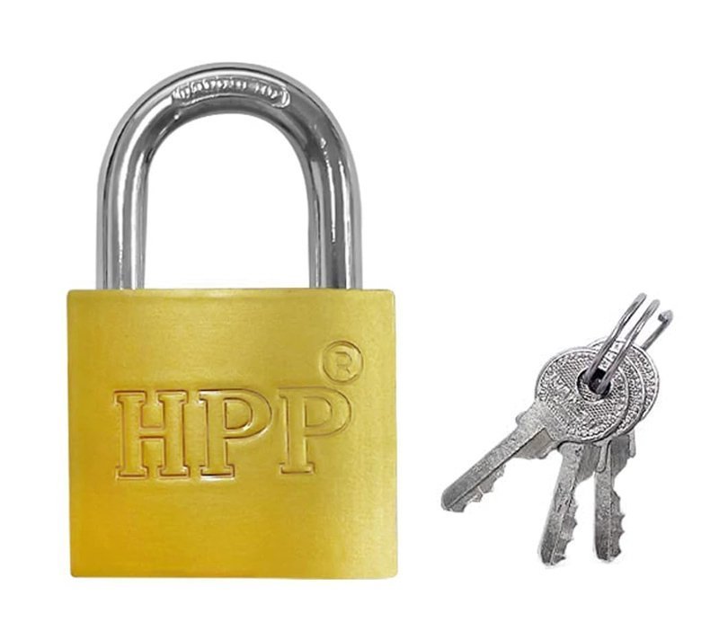 HPP λουκέτο πέταλο με κλειδί 1, 38mm, μεταλλικό 8243