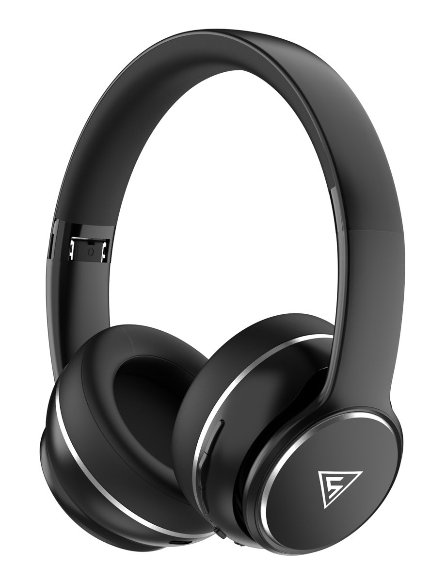 DOQAUS headphones  3, ασύρματα & ενσύρματα, Φ40mm, 600mAh, μαύρα 8105