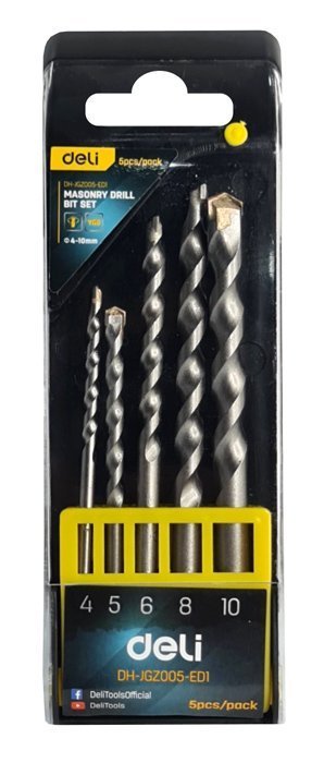 DELI σετ τρυπάνια  για μπετόν, 4-10mm, 5τμχ 4566