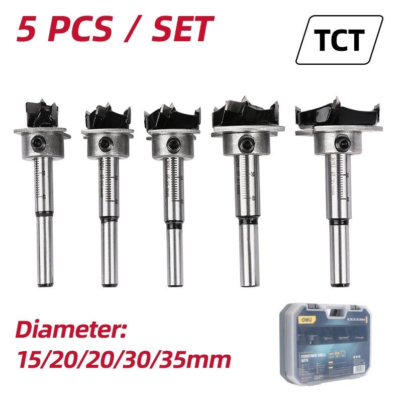 set trypania mentese gia xylo/plastiko, TCT lepida, 15-35mm, 5tmch 8720 Trypani mentese 2