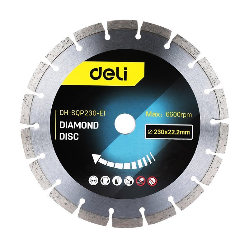 DELI δίσκος κοπής διαμαντέ , δομικών υλικών, 230mm, 6600rpm 4545