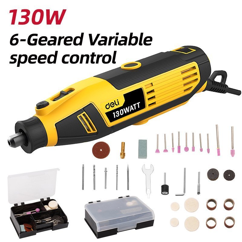 DELI περιστροφικό πολυεργαλείο , 130W έως 32000rpm 8738