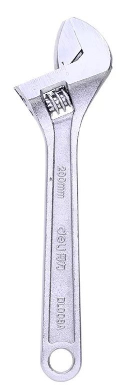 DELI γαλλικό κλειδί , 8"/200mm, 0-28mm, νίκελ 48