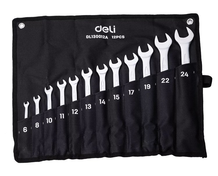 DELI σετ γερμανοπολύγωνα κλειδιά , 6-24mm, 12τμχ 52