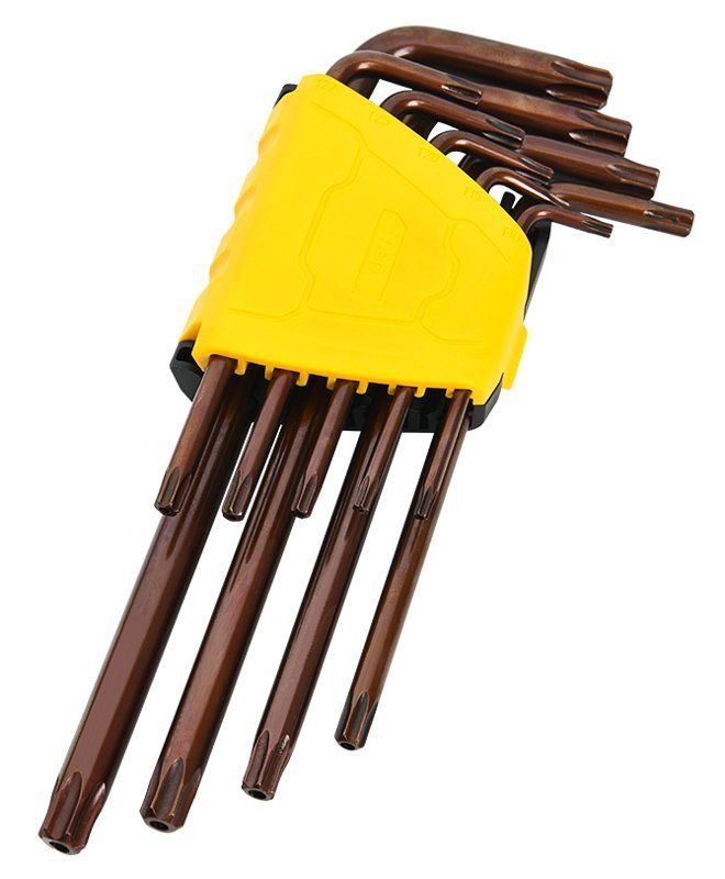 DELI σετ κλειδιά Torx  σε σχήμα L, T10-T50, 9τμχ 215