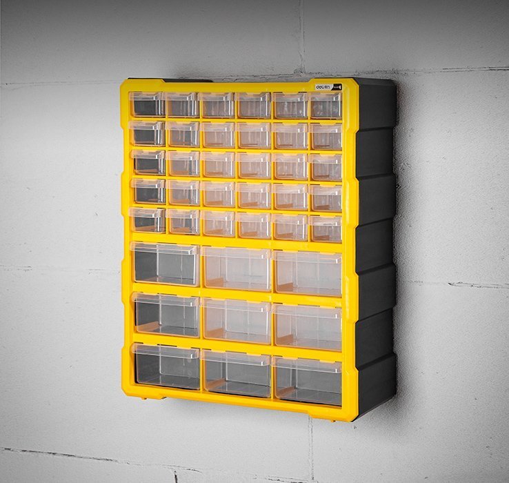 tampakiera, 39 theseon, 38x16x47.5cm, plastiki, kitrini/mayri 8647 Tampakiera 5
