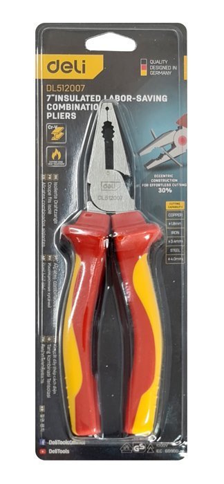pensa isia ilektrologoy, monosi VDE 1000V, 18cm 4555 Pensa 4