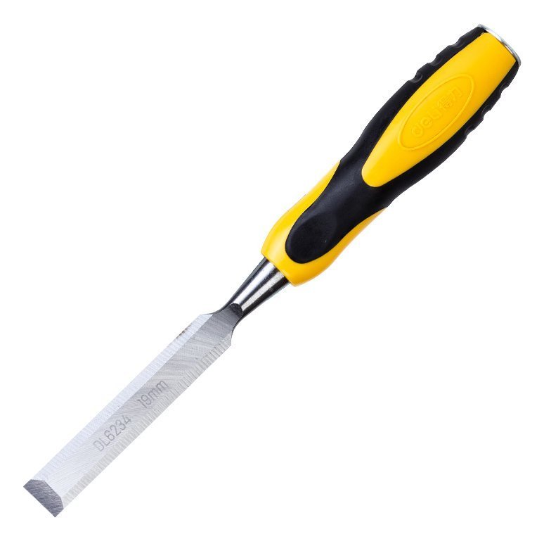 DELI σκαρπέλο ξύλου  με αντιολισθητική λαβή, 19mm 257