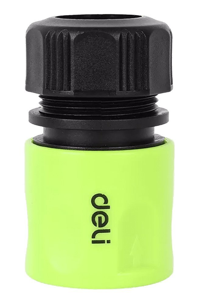 DELI ταχυσύνδεσμος για λάστιχο  με water stop, 1/2", πράσινος 7162