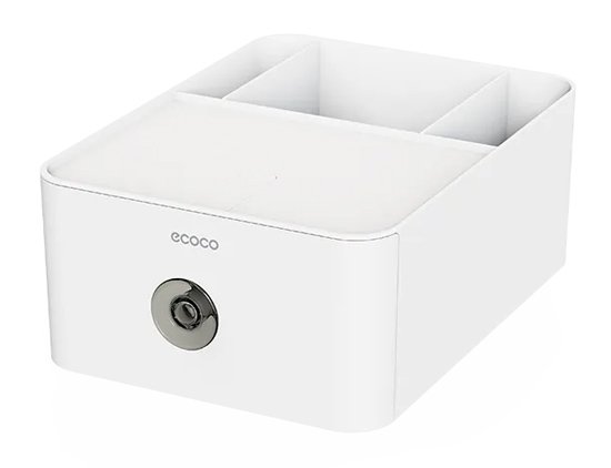 ECOCO θήκη οργάνωσης , επιτραπέζια, 28x21x11cm, λευκή 7614