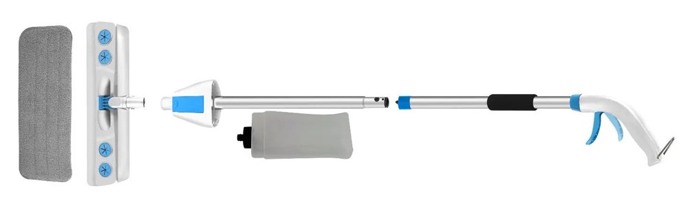 ESPERANZA παρκετέζα με σπρέι ψεκασμού, 600ml δοχείο, 126cm 8836 - Image 5